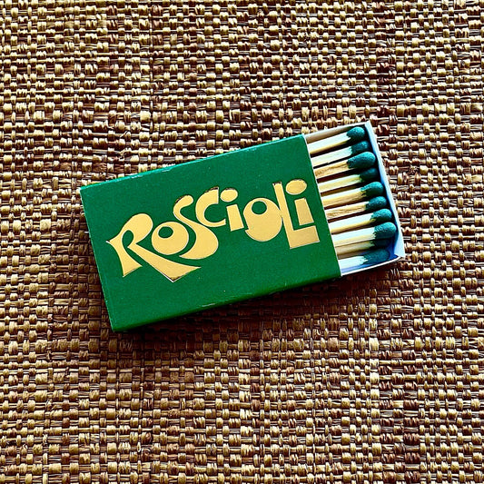 Roscioli matchbook print