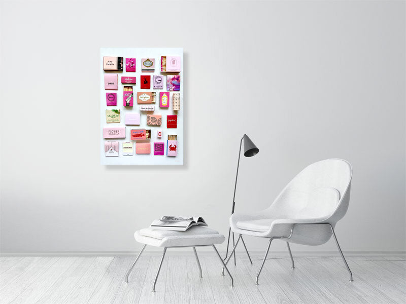 Pink matchbook print A1