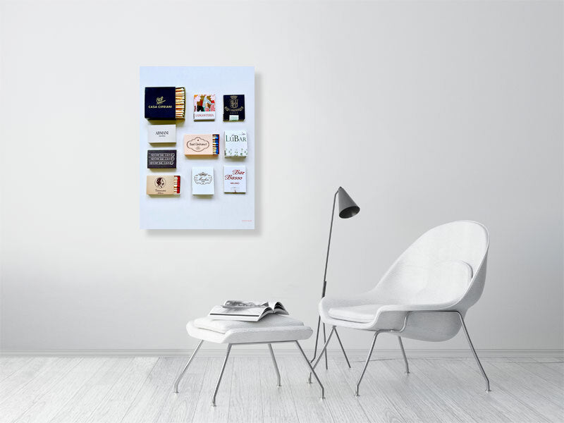 Milan matchbook print A1