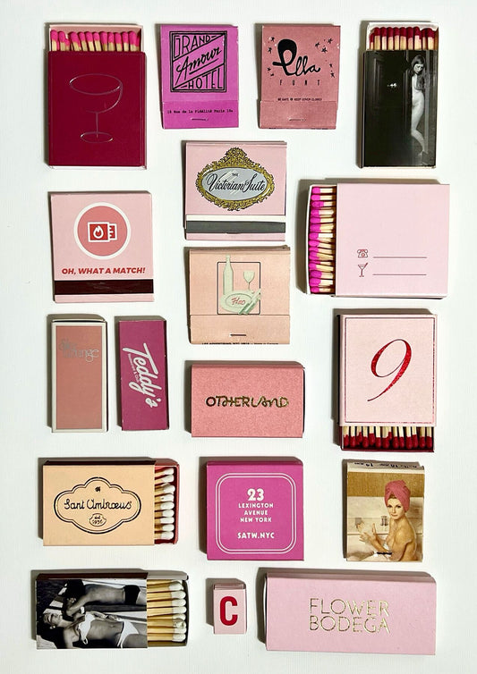 Valentine matchbook print