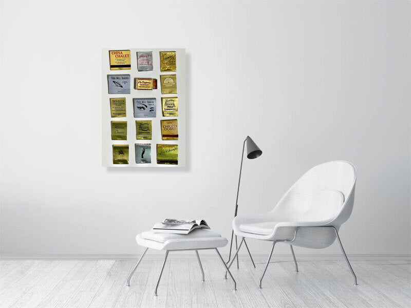 Gold matchbook print A1