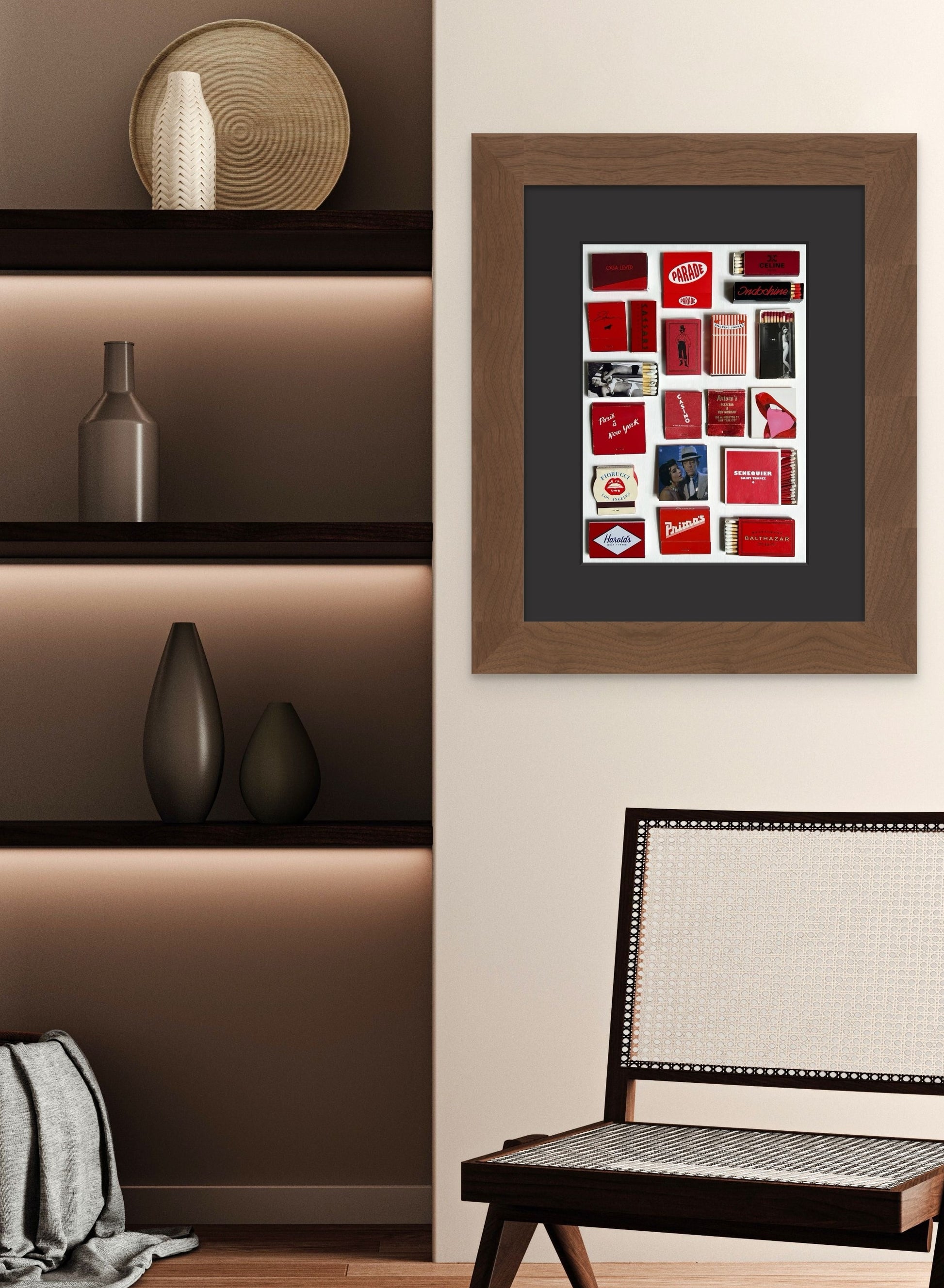 Nouvelle Vague matchbook print home decor