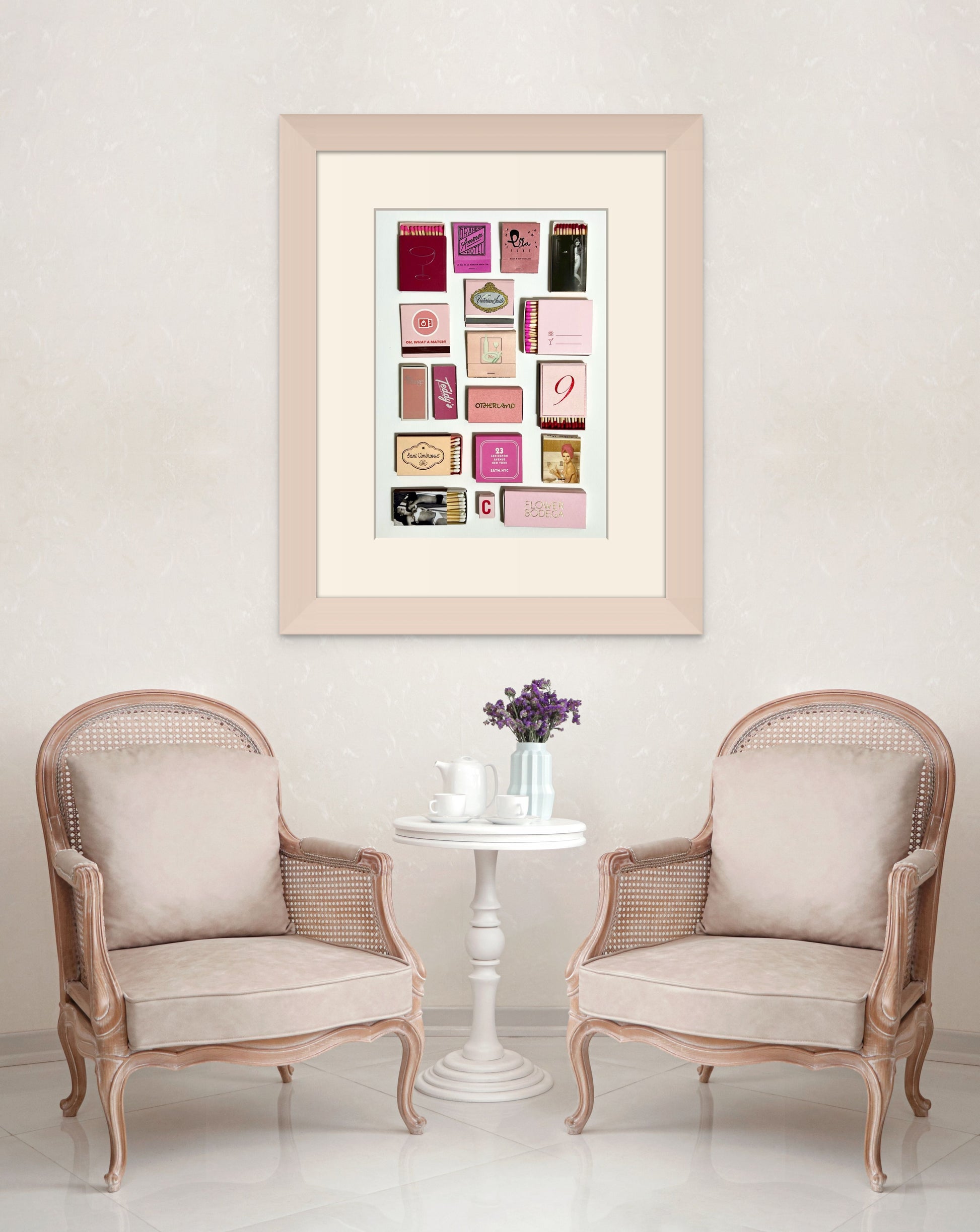 Valentine matchbook print home decor