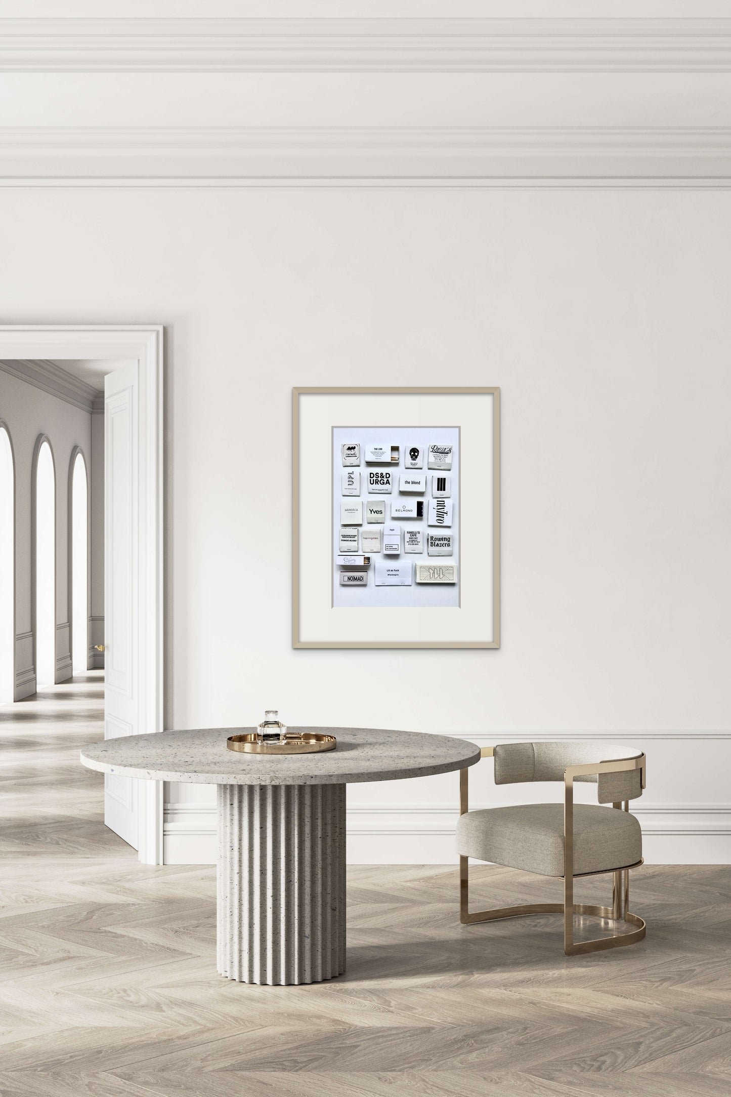 MATCHBOOK PRINT - WHITE