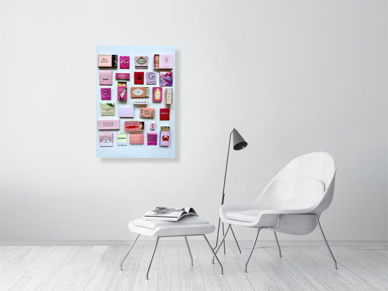 Pink matchbook print A1