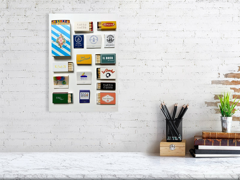 The Hamptons matchbook print A3