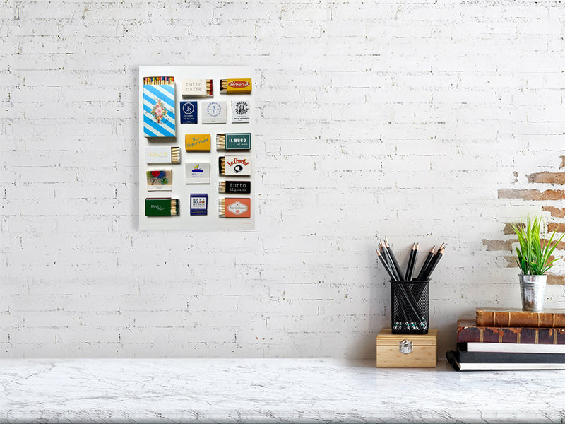The Hamptons matchbook print A4